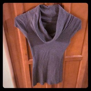 EXPRESS Grey cowl neck Tee